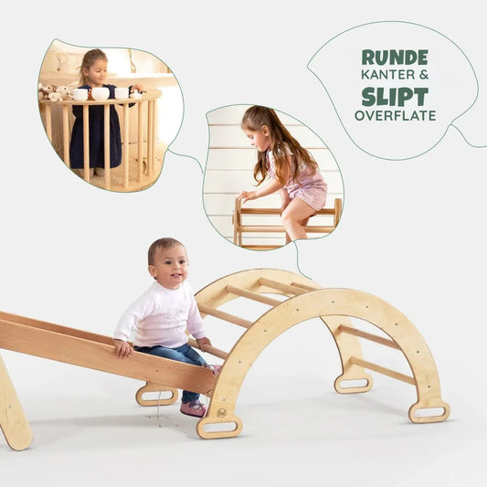 4-i-1 Montessori Klatrestativ med Nett