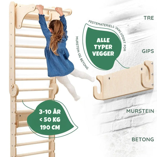 6-i-1 klättervägg/gym