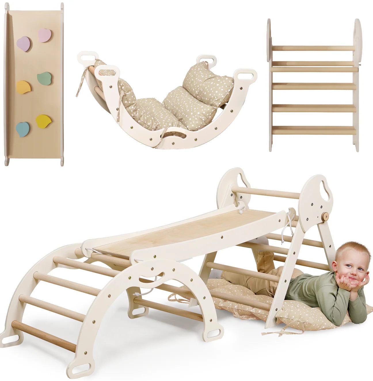 4-i-1 Montessori Klatrestativ (1–3 år) - detaljbilde 12 - KUL KID