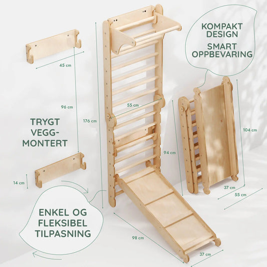 6-i-1 klättervägg/gym