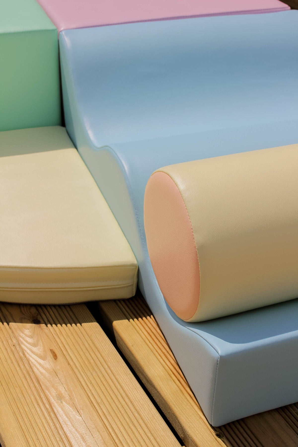 Klatresett i skum - Laurits (6 deler) – Pastel mix