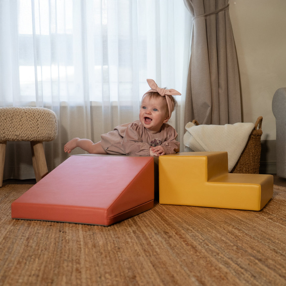 Klatresett i skum for baby - First Step Climber (3 deler) – Nordisk Rosa