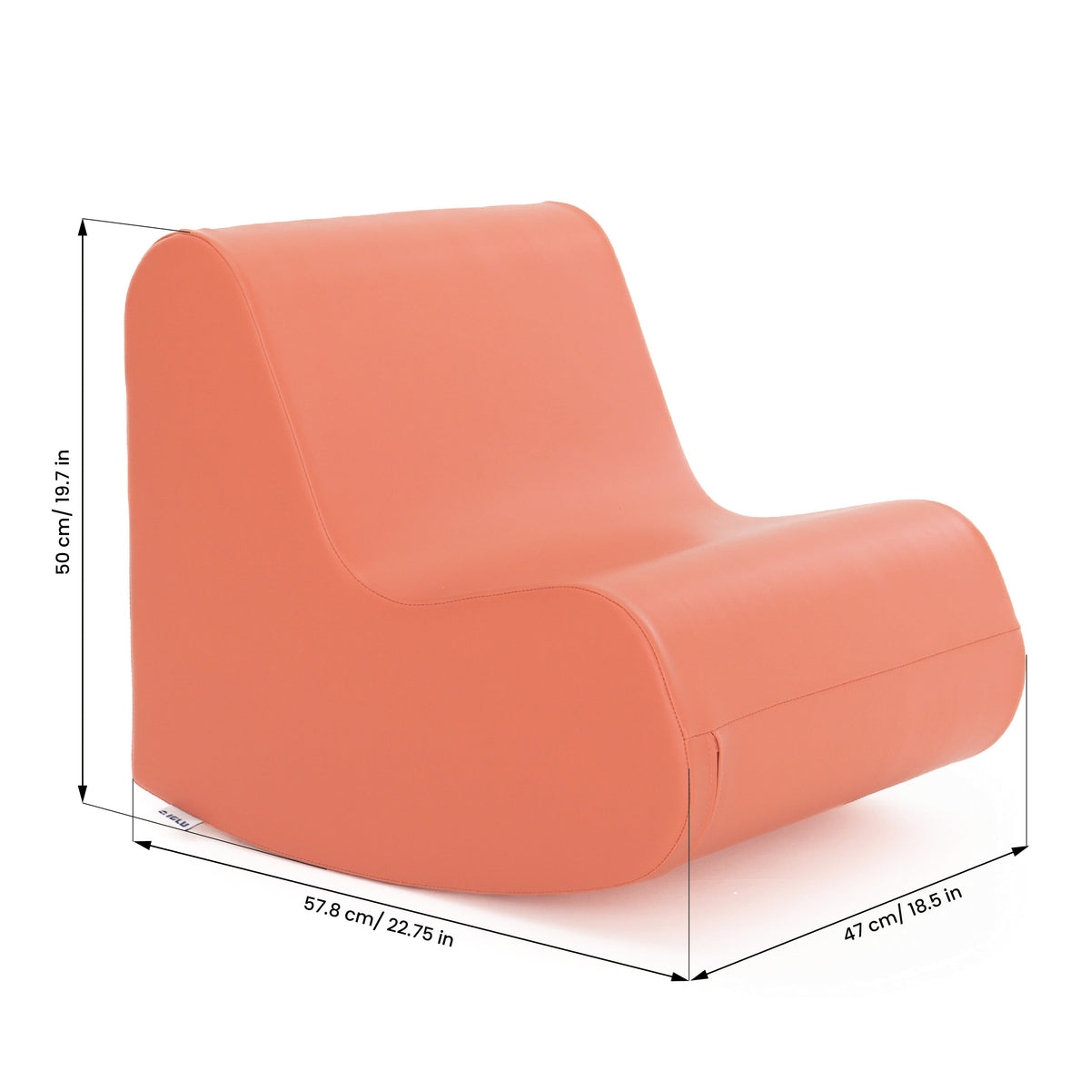 Vippestol i skum - Rock'n Play – Nordisk Rosa