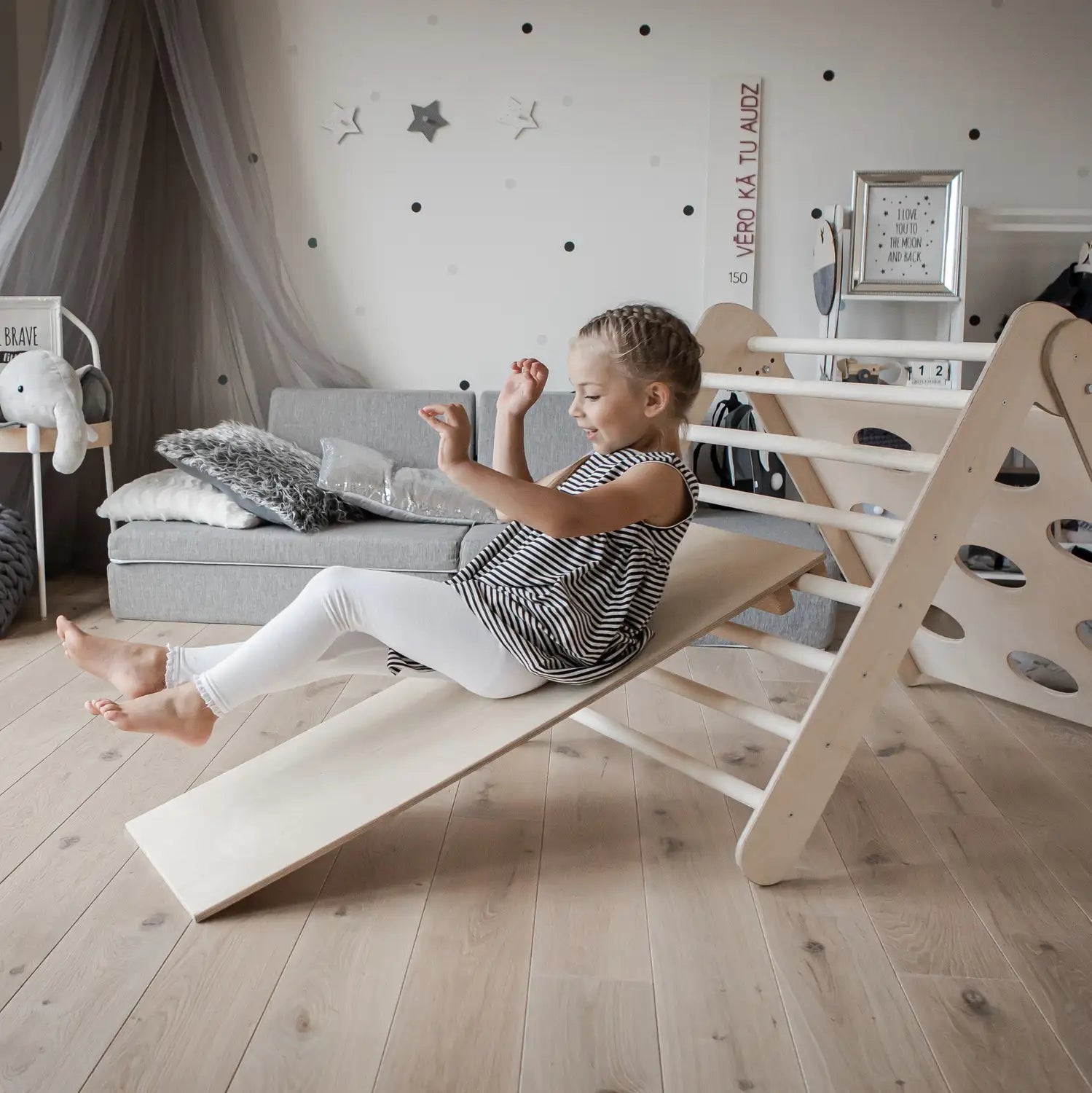 Klatretrekant 2-i-1 sammenleggbar - bilde 9 - KUL KID