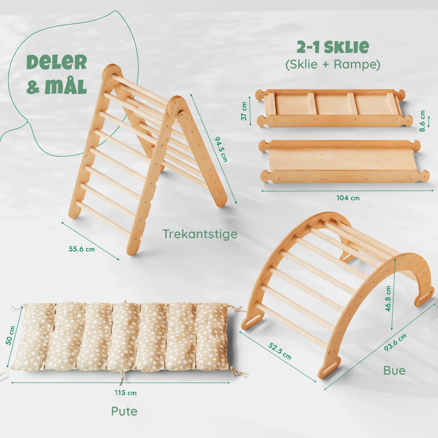 4-i-1 Montessori Klatresett – (1–7 år)