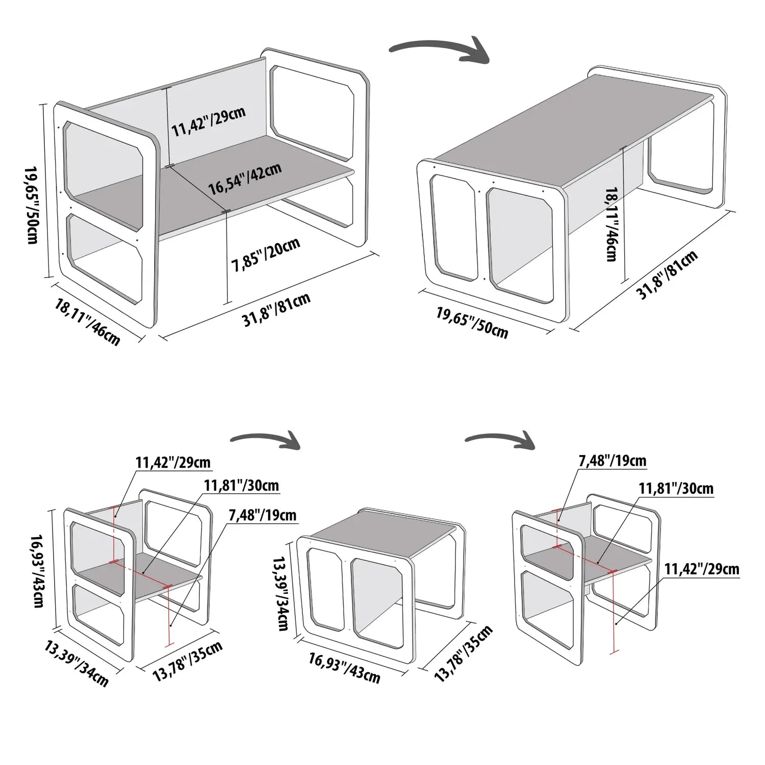 Weaning-bord med 2 stoler - bilde 13 - KUL KID
